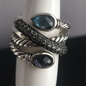 David Yurman Ultramarine Crossover Ring 6